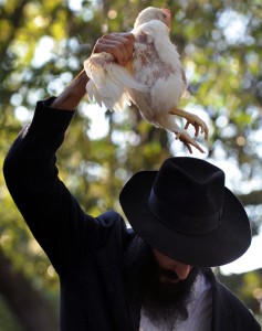 Kaporos Chicken Swinging Ritual
