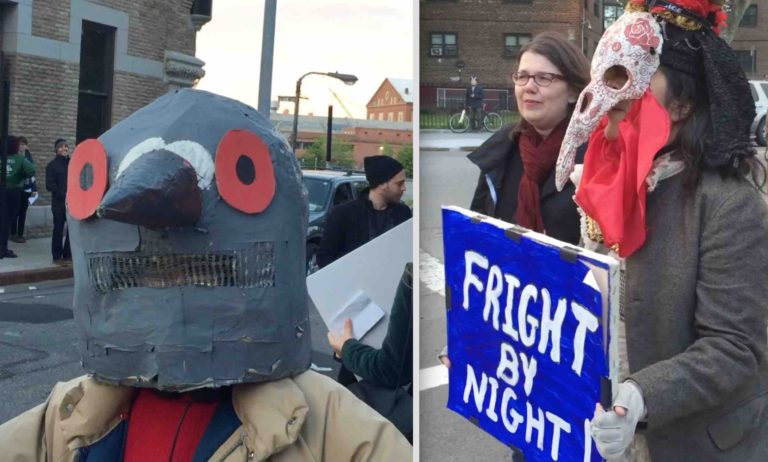 Animal Rights Activists Protest Live Pigeon Light Show (VIDEO) - Their Turn