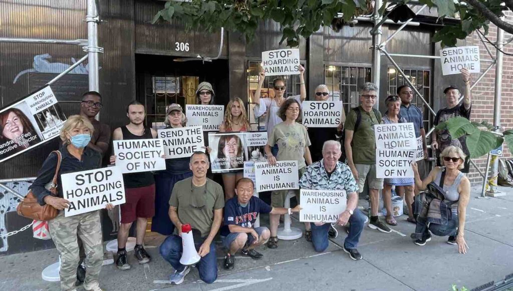 Humane Society of New York protest