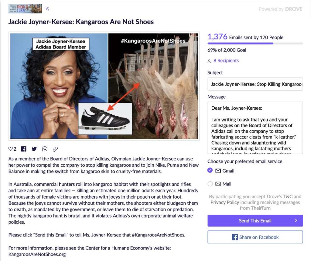 Photo of Jackie Joyner-Kersee petition